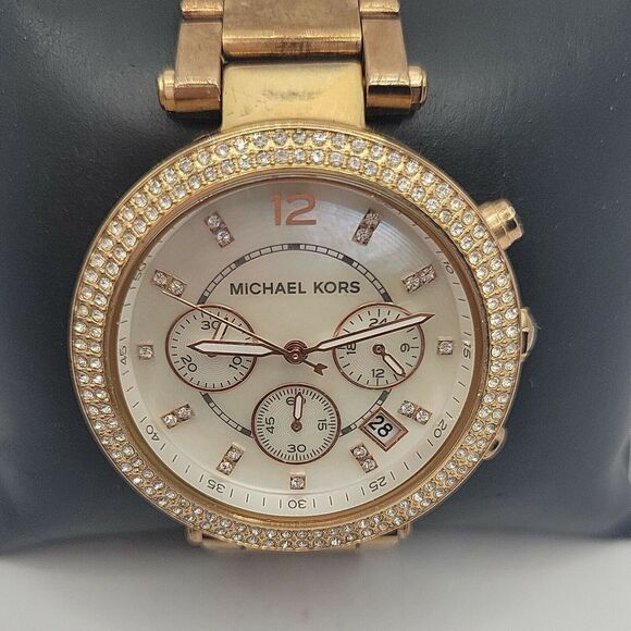 Michael Kors Parker MK5491 Womens Stainless Steel Analog Dial Quartz Watch BC641 - Picture 1 of 10